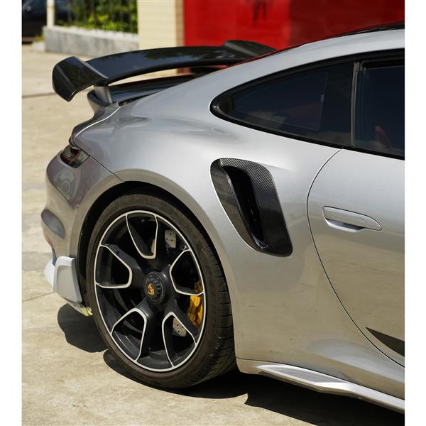 Grote foto porsche 992 turbo s carbon spoiler auto onderdelen tuning en styling