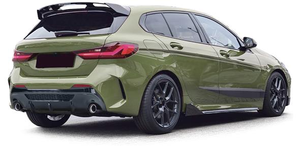 Grote foto bmw 1 serie f40 glans zwarte performance diffuser auto onderdelen tuning en styling
