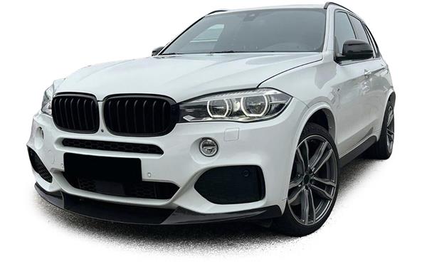 Grote foto bmw x5 f15 glans zwarte voorlip splitter auto onderdelen tuning en styling