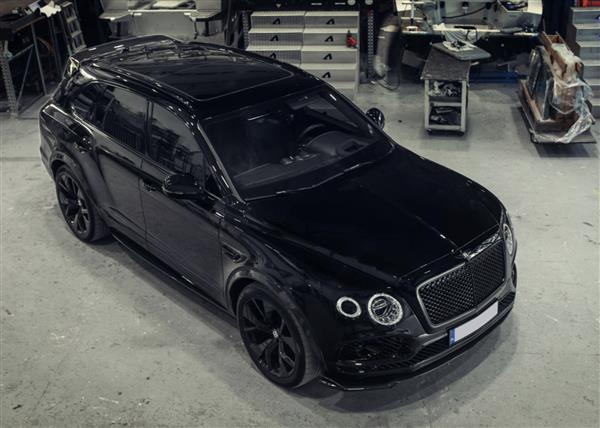 Grote foto bentley bentayga carbon voorlip splitter auto onderdelen tuning en styling