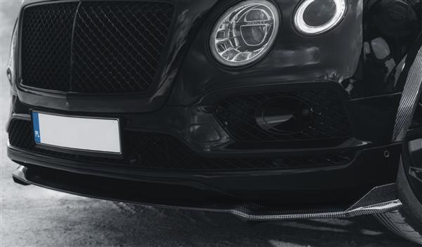 Grote foto bentley bentayga carbon voorlip splitter auto onderdelen tuning en styling