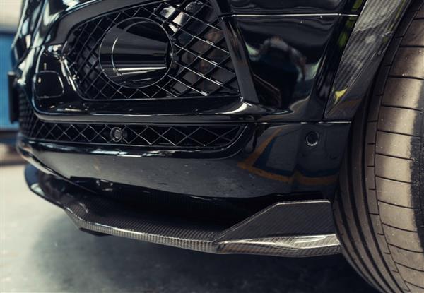 Grote foto bentley bentayga carbon voorlip splitter auto onderdelen tuning en styling