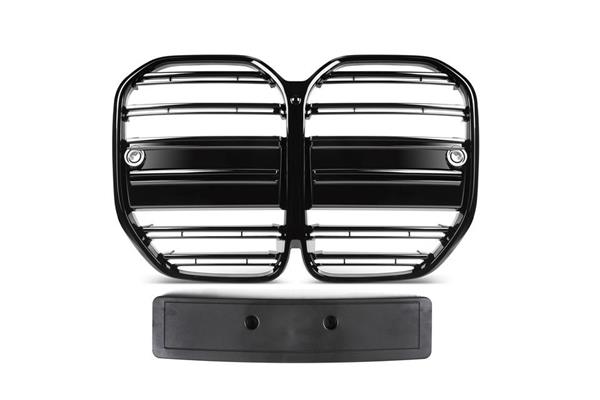 Grote foto bmw 4 serie g22 g23 g26 m style glans zwarte grill nieren auto onderdelen tuning en styling