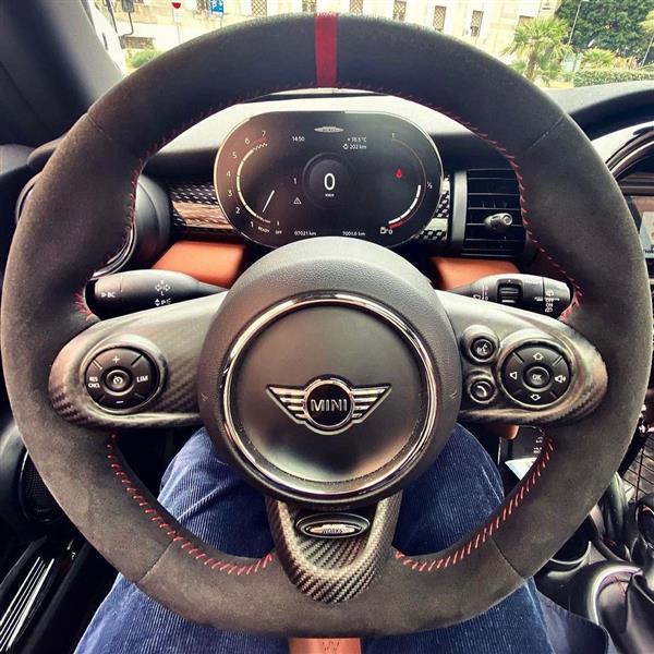 Grote foto mini cooper f55 f56 f60 carbon stuur trim auto onderdelen tuning en styling