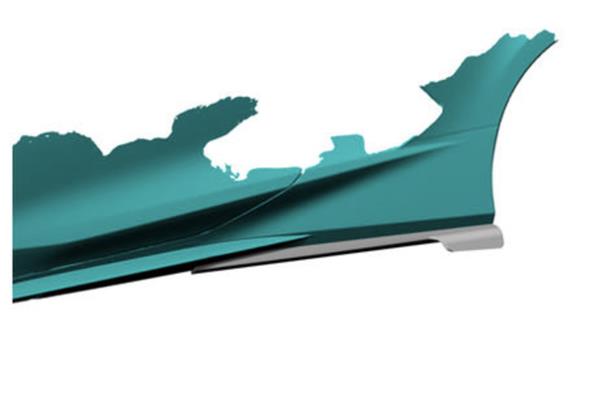 Grote foto corvette c8 carbon side skirt extensions auto onderdelen tuning en styling