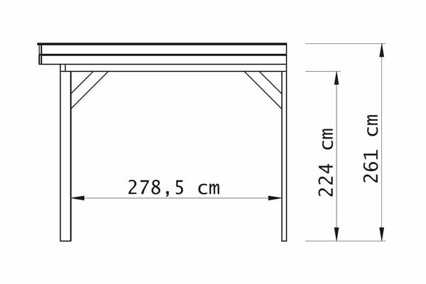 Grote foto overkapping aan huis premium vuren d 400 x 310 cm tuin en terras tuinhuisjes en blokhutten