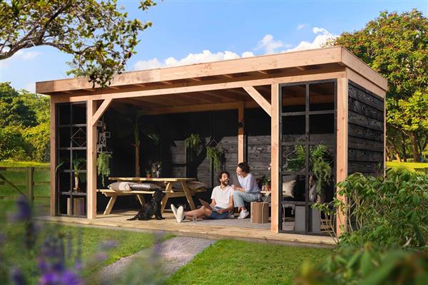 Grote foto douglasvision comfort compleet 600 x 270 cm tuin en terras tuinhuisjes en blokhutten