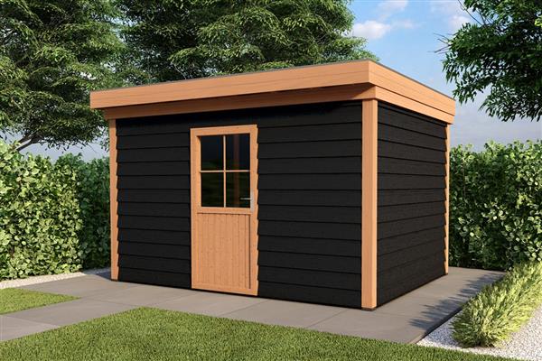 Grote foto overkapping smooth serie 5 douglas 300 x 400 cm geschaafd tuin en terras tuinhuisjes en blokhutten