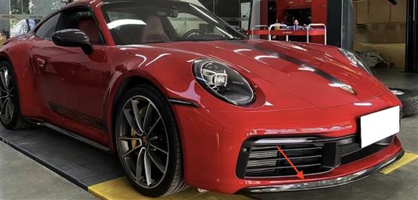 Grote foto porsche 911 992 carbon voorlip splitter auto onderdelen tuning en styling