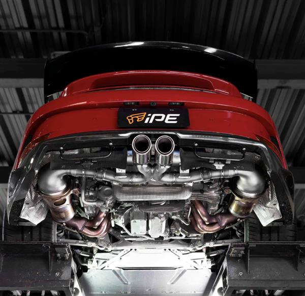 Grote foto porsche 992 gt3 touring ipe uitlaat auto onderdelen tuning en styling
