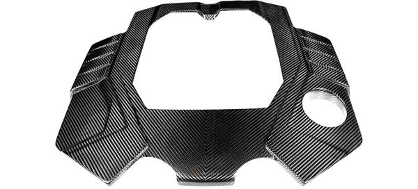 Grote foto eventuri carbon motor cover audi rs6 c8 rs7 c8 auto onderdelen tuning en styling