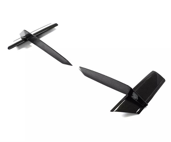 Grote foto carbon canard bumper inserts audi rs6 c8 rs7 c8 auto onderdelen tuning en styling