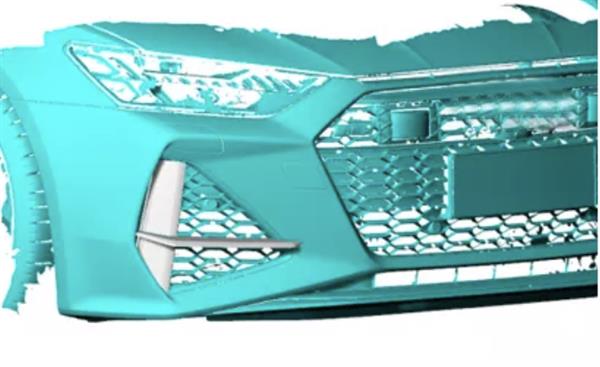 Grote foto carbon canard bumper inserts audi rs6 c8 rs7 c8 auto onderdelen tuning en styling