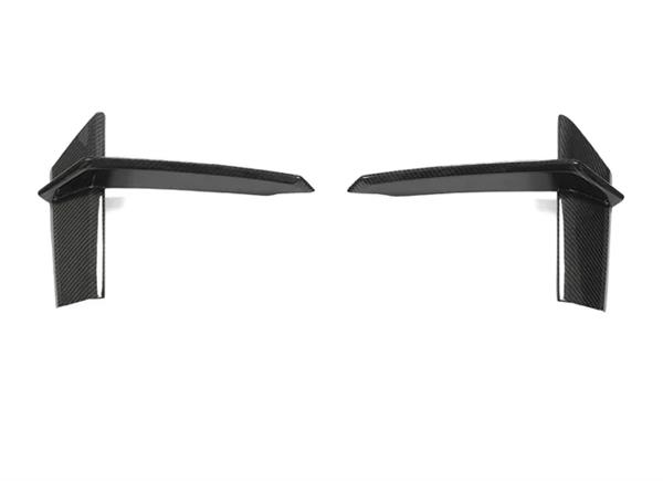 Grote foto carbon canard bumper inserts audi rs6 c8 rs7 c8 auto onderdelen tuning en styling