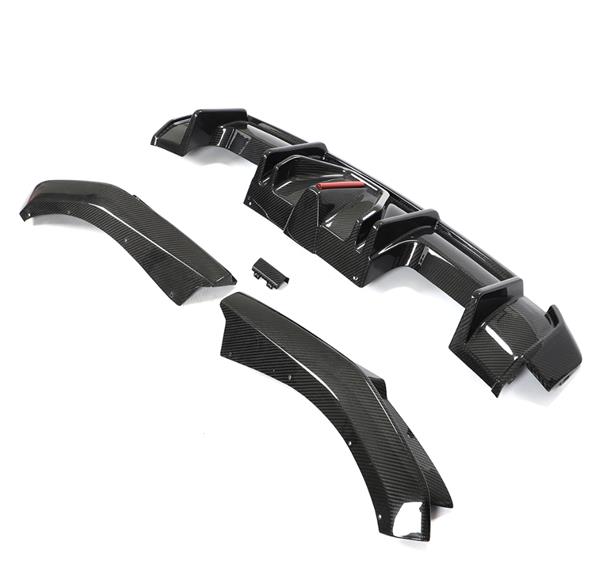 Grote foto bmw g80 g81 g82 g83 m3 m4 carbon diffuser met remlicht auto onderdelen tuning en styling