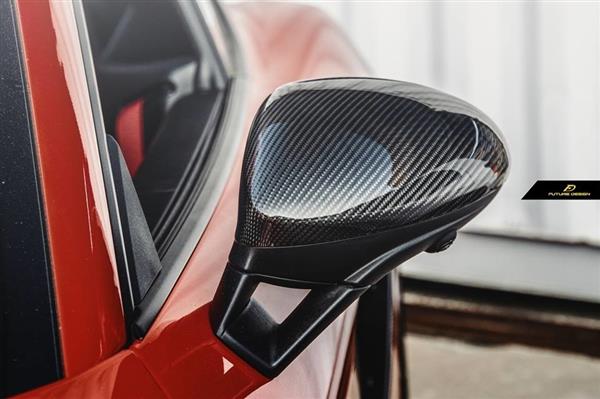 Grote foto carbon spiegelkappen porsche cayman boxster 718 auto onderdelen tuning en styling