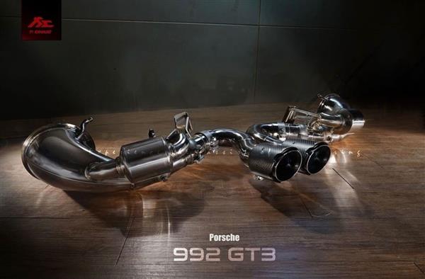 Grote foto porsche 911 992 gt3 fi uitlaat catback systeem auto onderdelen tuning en styling