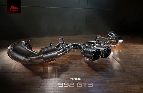 Grote foto porsche 911 992 gt3 fi uitlaat catback systeem auto onderdelen tuning en styling