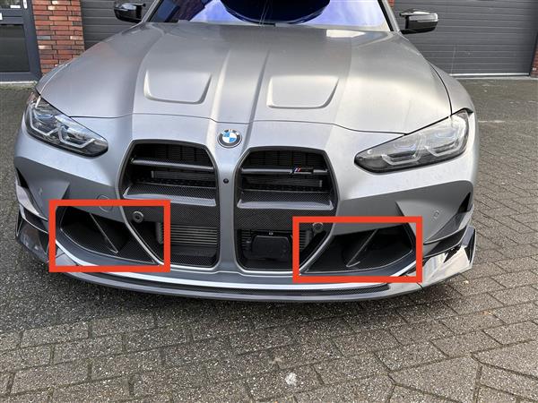 Grote foto bmw g80 g81 m3 g82 g83 m4 carbon voorbumper lucht happer grill duct auto onderdelen tuning en styling