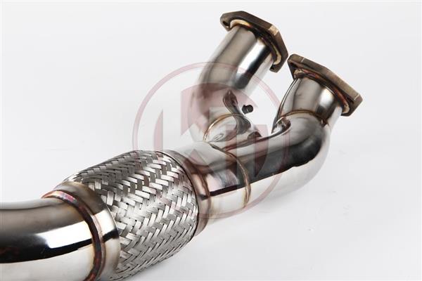 Grote foto audi ttrs 8j rs3 8p 2.5 tfsi quattro 8p wagner uitlaat downpipe zonder katalysator auto onderdelen tuning en styling