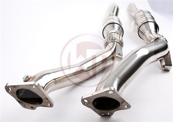 Grote foto audi ttrs 8j rs3 8p 2.5 tfsi quattro 8p wagner uitlaat downpipe zonder katalysator auto onderdelen tuning en styling