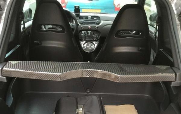 Grote foto fiat abarth 500 595 carbon fiber hoedenplank auto onderdelen tuning en styling
