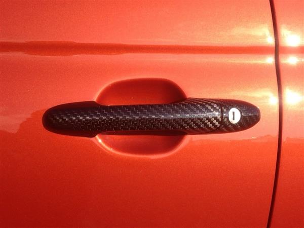 Grote foto fiat abarth 595 carbon fiber deur hendels exterieur auto onderdelen tuning en styling