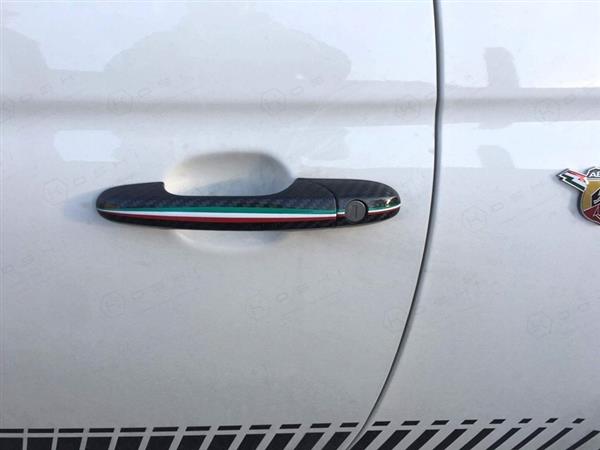 Grote foto fiat abarth 595 carbon fiber deur hendels exterieur auto onderdelen tuning en styling