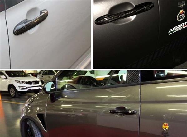 Grote foto fiat abarth 595 carbon fiber deur hendels exterieur auto onderdelen tuning en styling