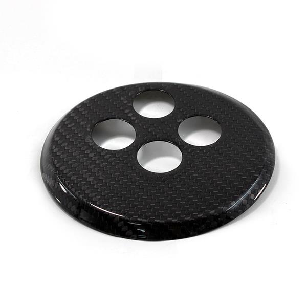 Grote foto fiat 500 abarth carbon fiber automaat versnellings cover auto onderdelen tuning en styling