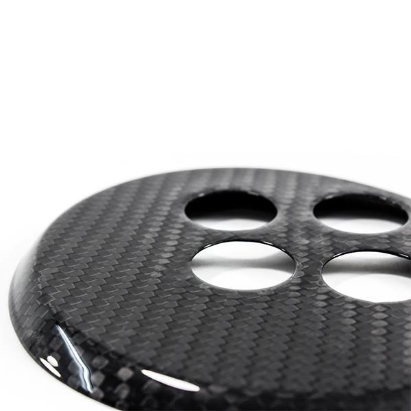 Grote foto fiat 500 abarth carbon fiber automaat versnellings cover auto onderdelen tuning en styling