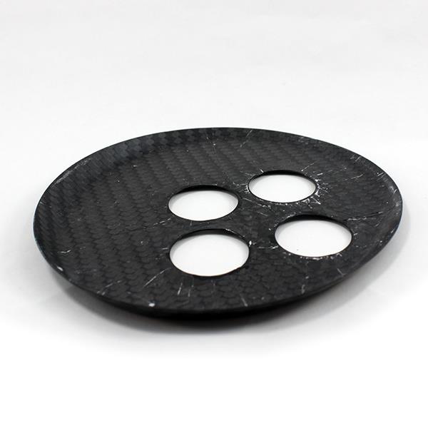Grote foto fiat 500 abarth carbon fiber automaat versnellings cover auto onderdelen tuning en styling