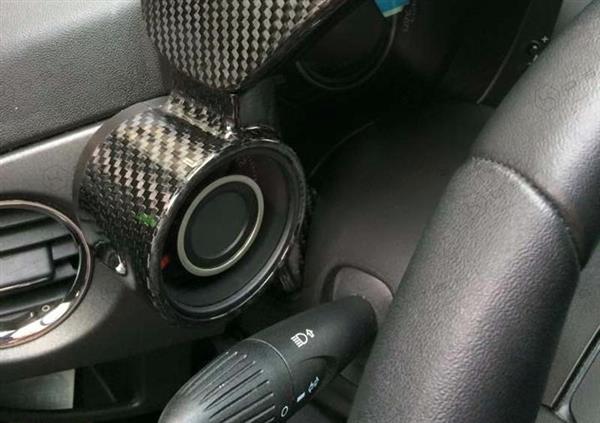 Grote foto fiat abarth 500 595 carbon fiber boost meting cover auto onderdelen tuning en styling
