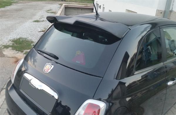 Grote foto fiat abarth 500 595 carbon fiber agressieve achter spoiler auto onderdelen tuning en styling