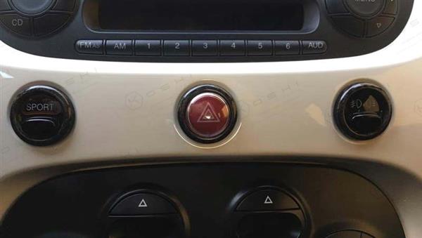Grote foto fiat abarth 500 595 carbon fiber dashbord knoppen trim cover auto onderdelen tuning en styling