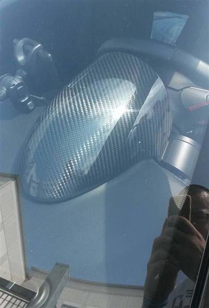 Grote foto fiat abarth 500 595 carbon fiber instrument display cover lhd auto onderdelen tuning en styling