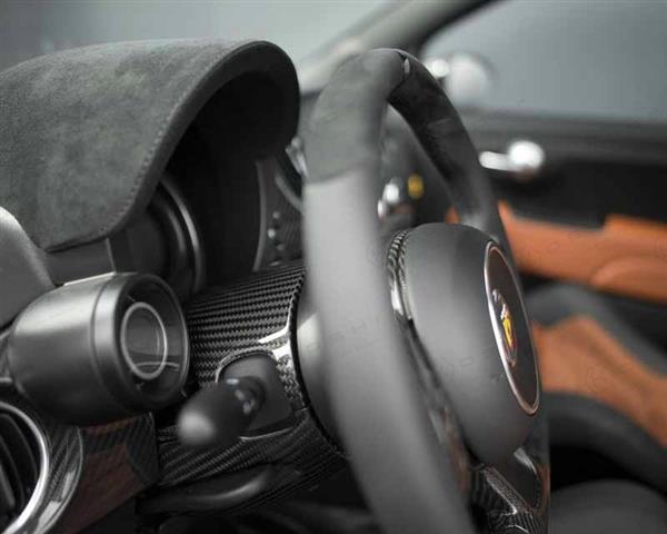 Grote foto fiat abarth 500 595 carbon fiber stuur sluier auto onderdelen tuning en styling
