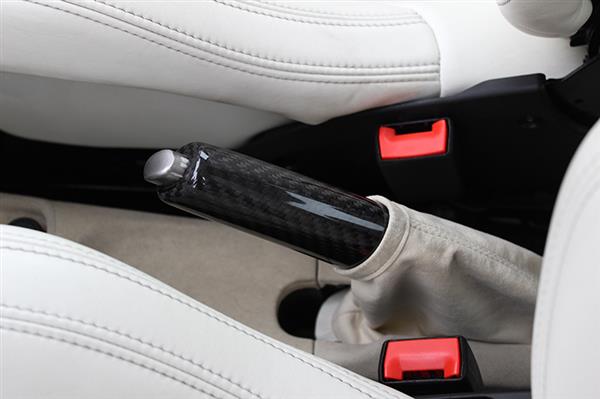 Grote foto fiat abarth 500 595 carbon fiber handrem cover auto onderdelen tuning en styling