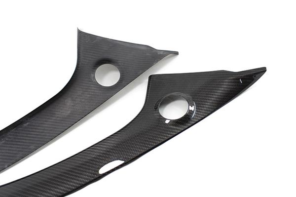 Grote foto fiat abarth 500 595 carbon fiber binnen zuil trim cover auto onderdelen tuning en styling