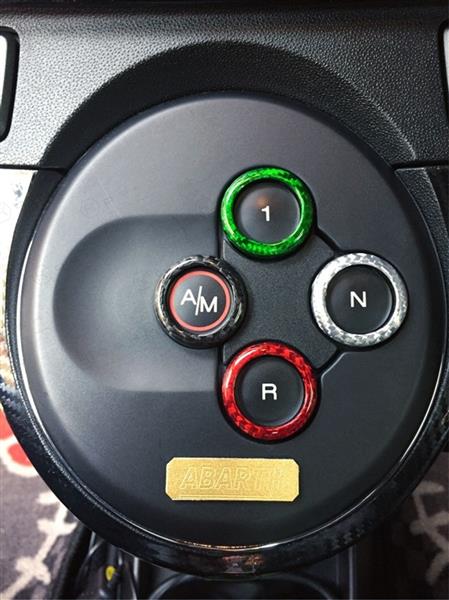 Grote foto fiat abarth 500 595 carbon fiber automaat frame caps auto onderdelen tuning en styling