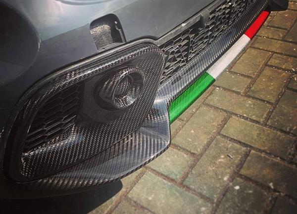 Grote foto fiat abarth 595 2016 carbon fiber voor splitter lip auto onderdelen tuning en styling