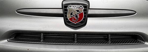 Grote foto fiat abarth 595 2016 carbon fiber centrale bumper lucht inlaat auto onderdelen tuning en styling