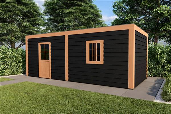 Grote foto overkapping slim serie 5 douglas 700 x 300 cm tuin en terras tuinhuisjes en blokhutten