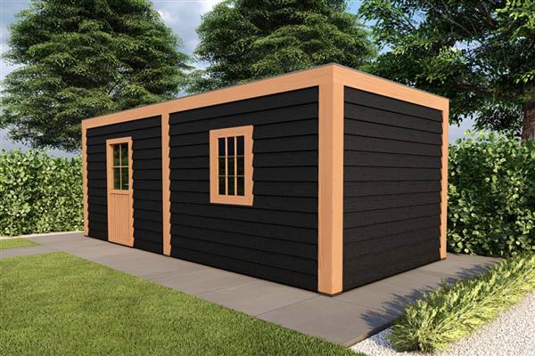 Grote foto overkapping slim serie 5 douglas 700 x 300 cm tuin en terras tuinhuisjes en blokhutten