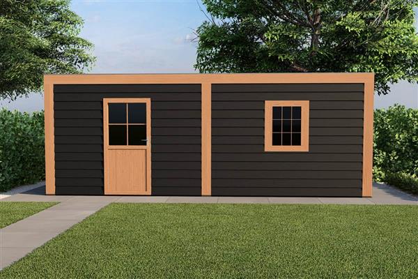 Grote foto overkapping slim serie 5 douglas 700 x 300 cm tuin en terras tuinhuisjes en blokhutten