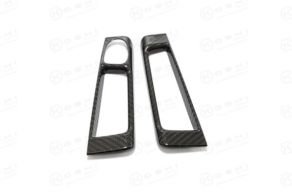 Grote foto fiat abarth 500 595 carbon fiber interieur deur hendels cover auto onderdelen tuning en styling
