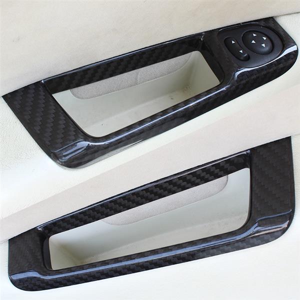 Grote foto fiat abarth 500 595 carbon fiber interieur deur hendels cover auto onderdelen tuning en styling