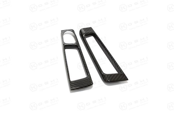 Grote foto fiat abarth 500 595 carbon fiber interieur deur hendels cover auto onderdelen tuning en styling