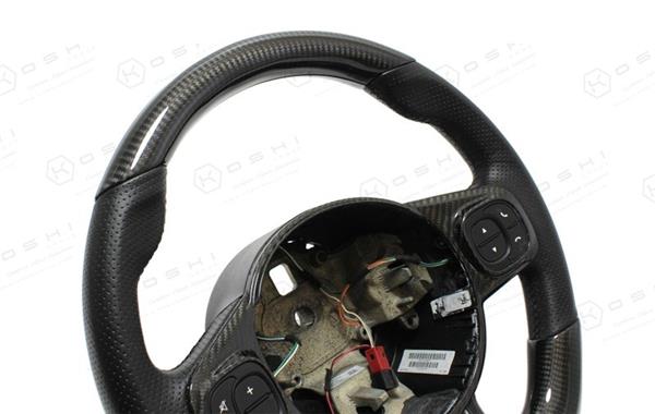 Grote foto fiat abarth 595 carbon fiber stuur bovenste deel cover auto onderdelen tuning en styling