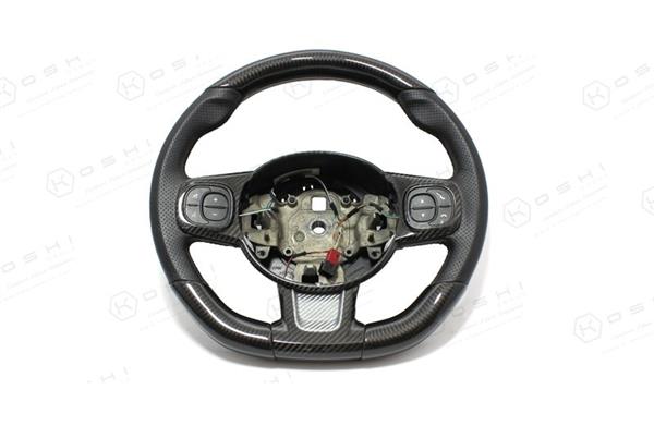 Grote foto fiat abarth 595 carbon fiber stuur bovenste deel cover auto onderdelen tuning en styling